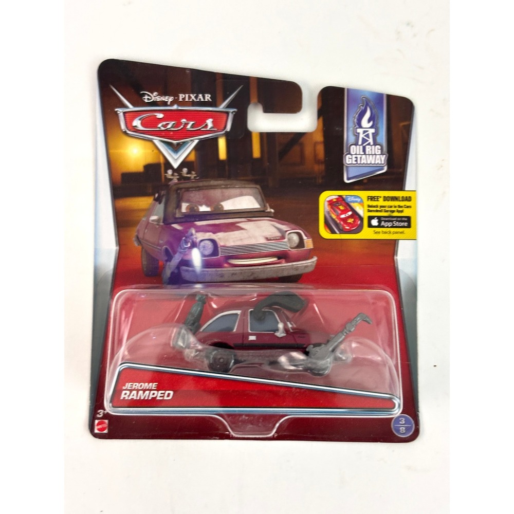 2016 Disney Pixar Cars Jerome Ramped #3/8 Oil Rig Getaway DHJ61 Sealed